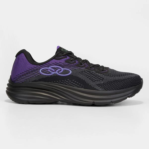 Tênis Olympikus Index 3 Feminino - Preto+Roxo - 13... - SOU ESPORTES