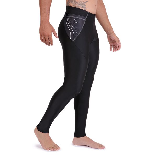 Calça Legging De Compressão Masculina Com Bolso - Esportiva Para Corrida E Academia