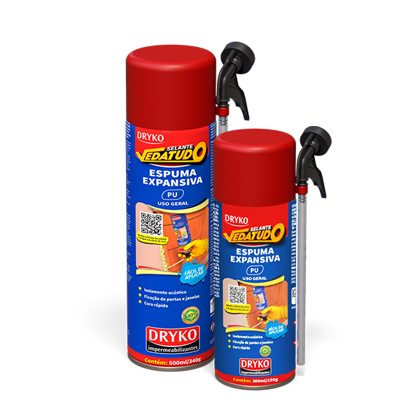 Espuma de Poliuretano Expansiva 500ml/340g VEDATUDO