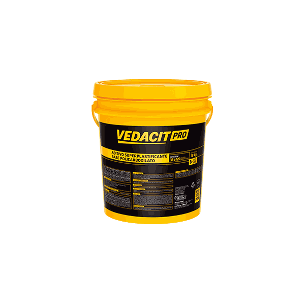 ADITIVO SUPER PLASTIFICANTE BASE POLICARBOXILATO 18L - VEDACIT PRO