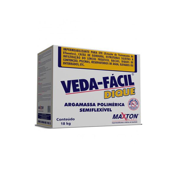 Argamassa Polimérica Semiflexível 18kg VEDA-FÁCIL DIQUE
