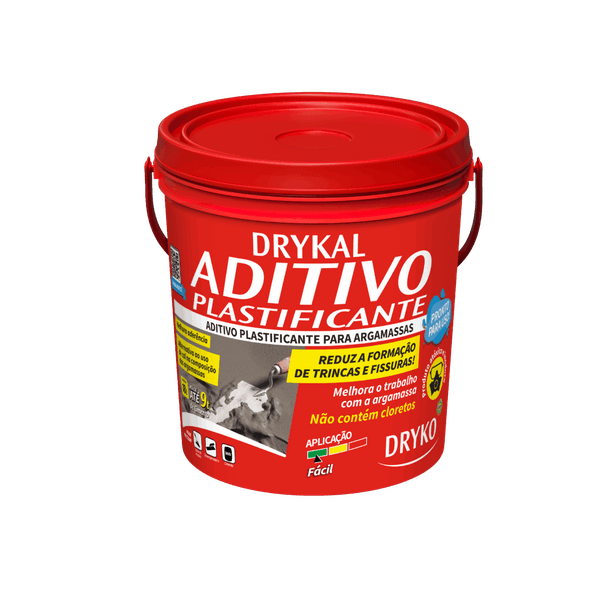 ADITIVO PLASTIFICANTE PARA ARGAMASSA 18L DRYKAL - DRYKO