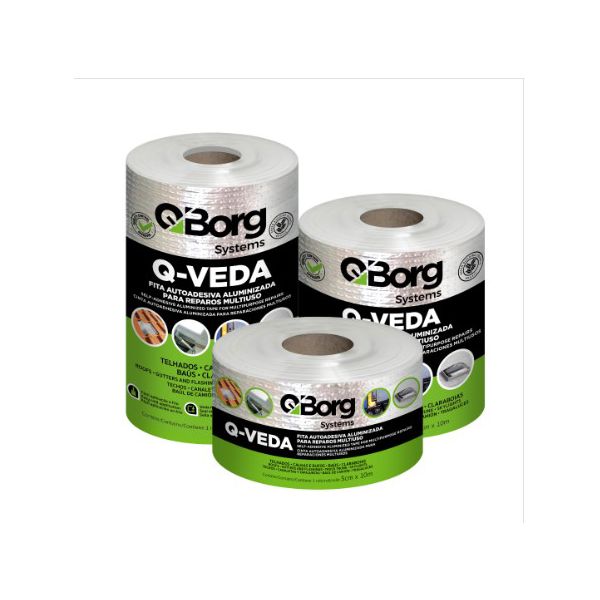 FITA ASFALTICA AUTO ADESIVA ALUMINIZADA - Q-BORG