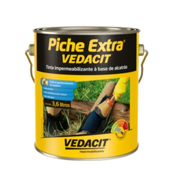 TINTA DE ALCATRÃO IMPERMEÁVEL 3,6 - VEDACIT