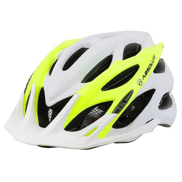 Capacete Mtb Absolute Wild Branco/amarelo Neon