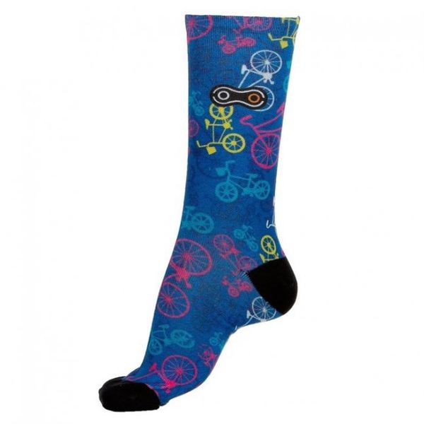 Meia Marcio May Funny Colorful Azul
