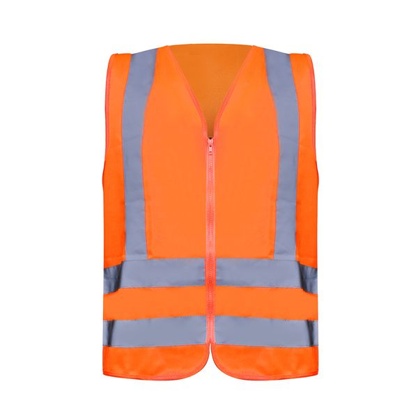 COLETE REFLETIVO LARANJA FLUORESCENTE - 4 BOLSOS