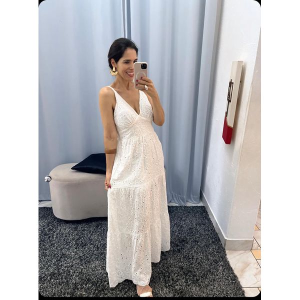 Vestido Lese branco 