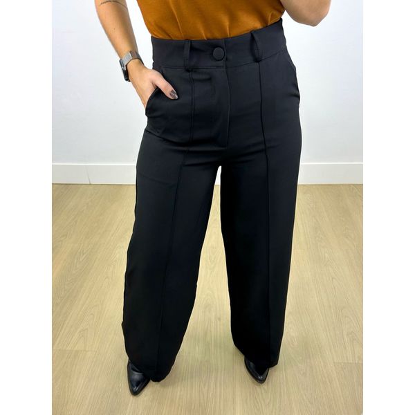 Calça Pantalona Alfaiataria Preto