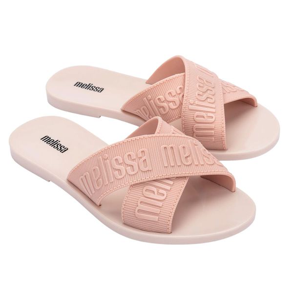 Melissa M Lover Slide Bege/Rosa