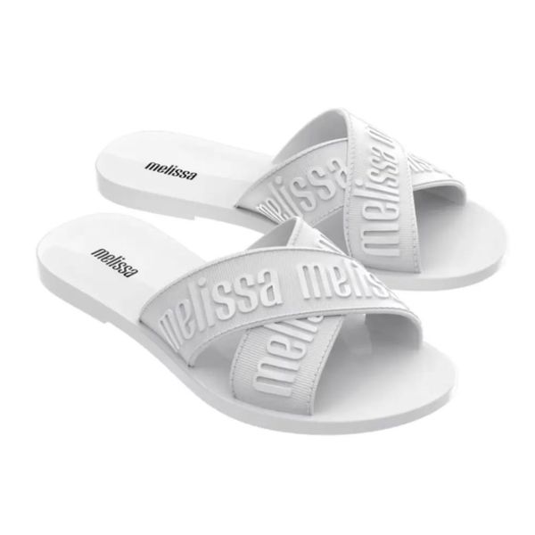 Melissa M Lover Slide Branco
