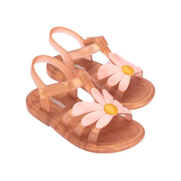 Mini Melissa Hip Bloomy Baby Marrom/Perolado