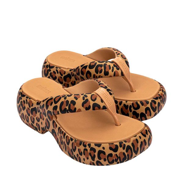 Melissa Free Fuzzy Printed Platform Bege/Preto