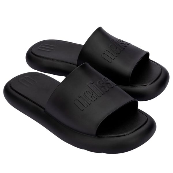 Melissa M Lover Plus Slide Preto Fosco