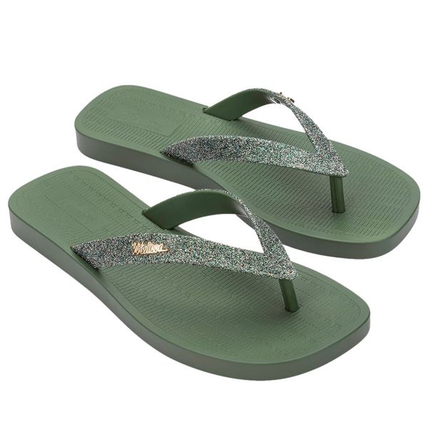 Melissa Sun Long Beach II Verde Glitter