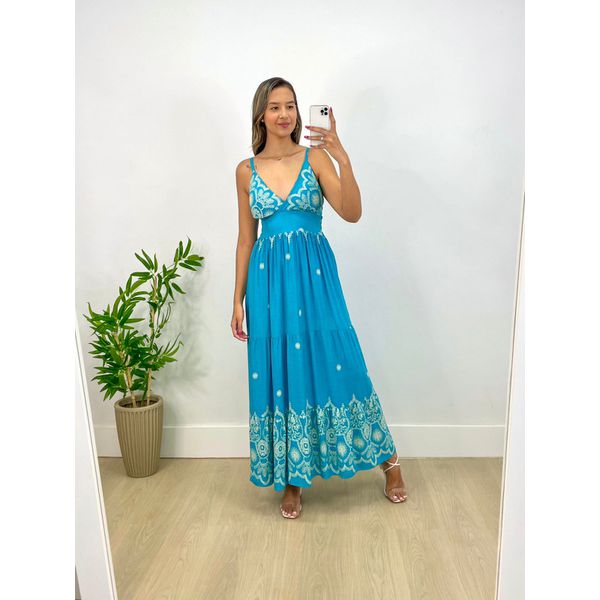 Vestido Luara Azul