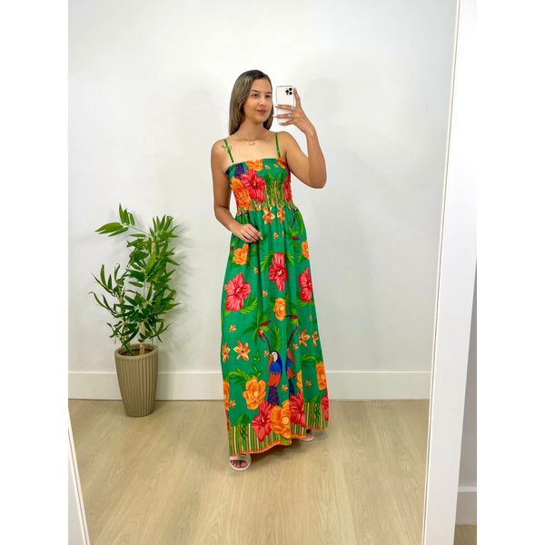 Vestido Mariah Estampa Floral Verde