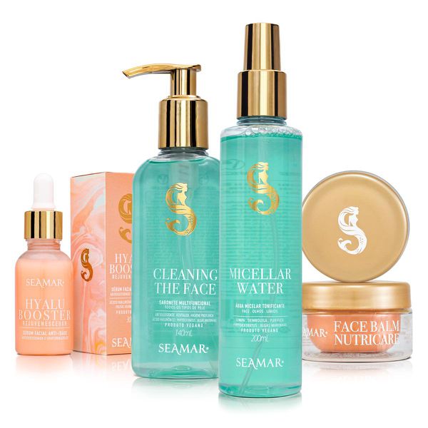 KIT SKIN CARE COMPLETO SABO/AGUA/SERUM/BALM