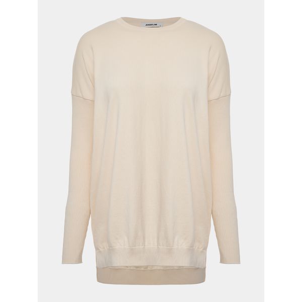 BLUSA BASICA EM MODAL ALONGADA CRU ANSELMI