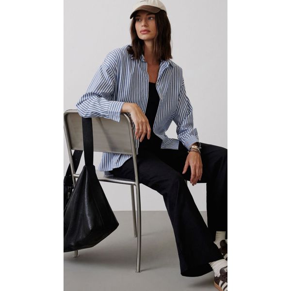 Camisa c/ listras Azul Nori