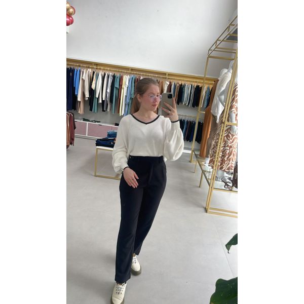 BLUSA TRICO CROPPED BIAMAR ALGODAO