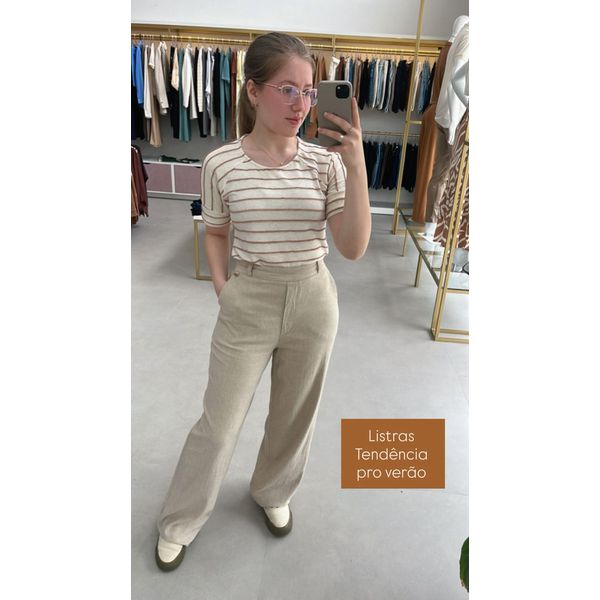 CALCA RETA BIAMAR BEGE