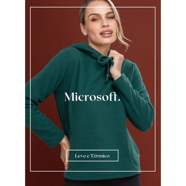 Blusão Microsoft Comprido Verde