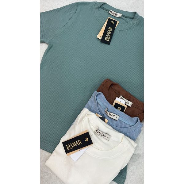 Blusa Canelada de Viscose Biamar Balsamo