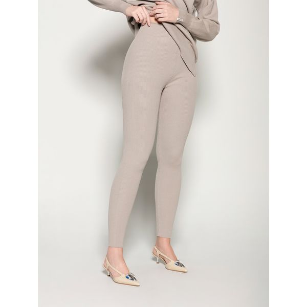 Calça Tricot Canelada Biamar Cinza