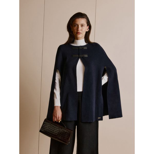 Capa Em Malha Azul Marinho Anselmi 