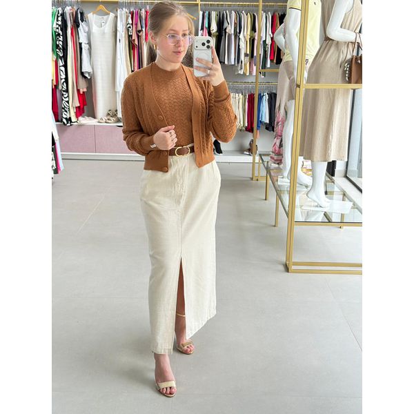 Saia de Linho c/ Cinto