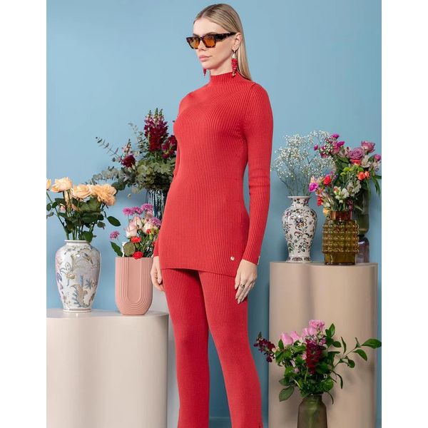 Blusa Veste Leg Biamar Cereja
