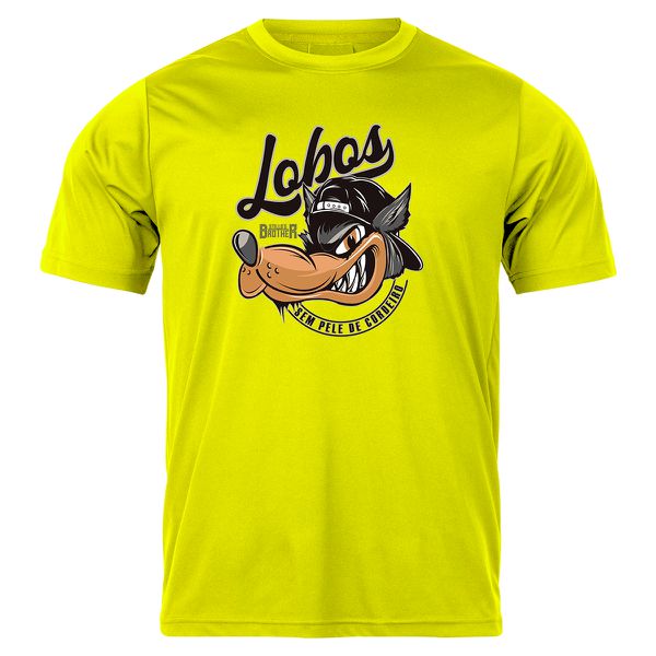 Camiseta Masculina Amarela Lobos Sem Pele de Cordeiro Stillo's Brother