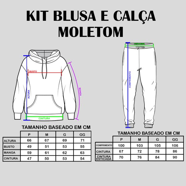 Kit Blusa Rosa e Cal a Moletom F Stillo s Brother