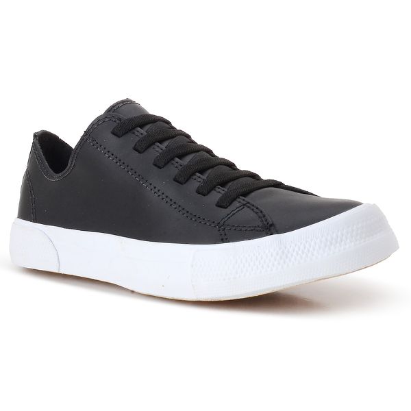 Tênis Feminino em Couro Legítimo Tóquio - Preto