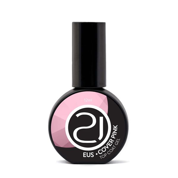 EUS Top Coat Cover Pink 12ml - Nails 21