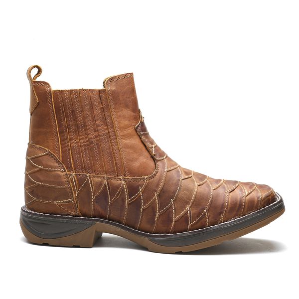 Workboot Escama Artesanal High Country 1708 Crazy Horse Castanho