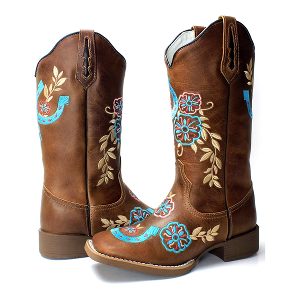 Bota texana hot sale feminina marrom