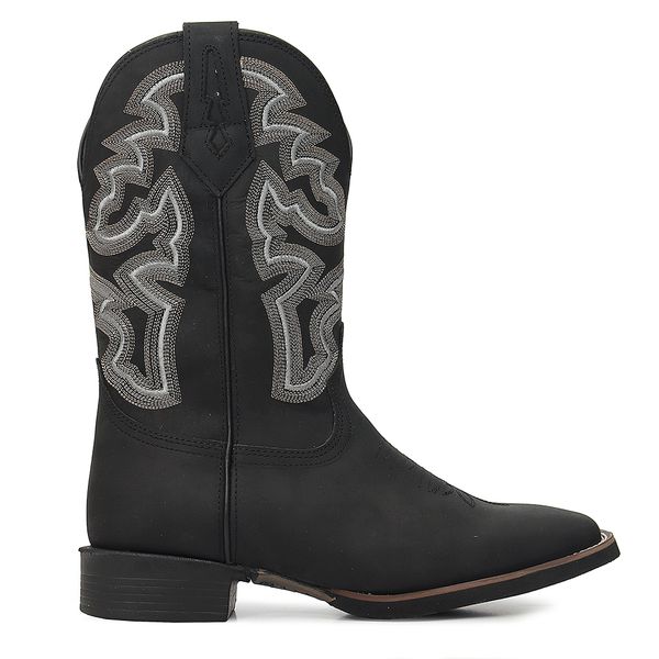 Bota Texana Masculina Bulls Horse 50038 Discovery Preto 