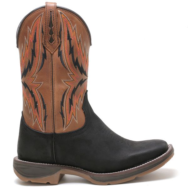 Bota Texana Masculina High Country 7725 Crazy Horse Preto