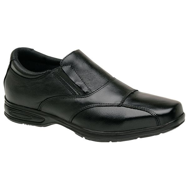 Sapato Social Casual Masculino Loafer Mocassim Em Couro Premium 5080 Preto