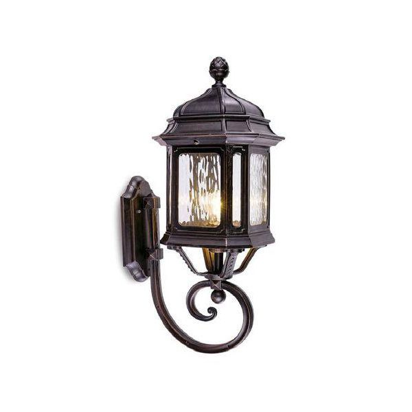 Arandela Lighting Store Alumínio Fundido e Vidro Ondulado 1L E27 240x490mm LO-1414