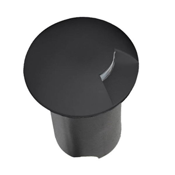 Balizador de Solo Chão LED Redondo 1 Facho Externo 2700K 0,75W Bivolt Ø5,9x5,3cm Interlight 3951-S