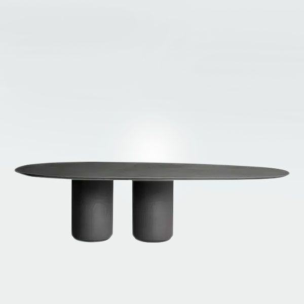 Mesa de Jantar Semente Ebanizada Preta Organica