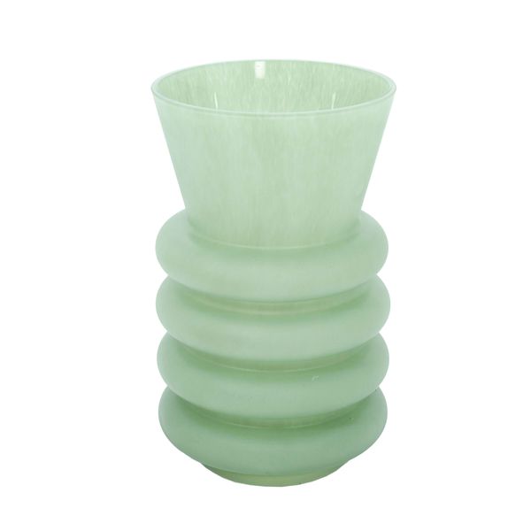 Vaso em Vidro Verde Fosco