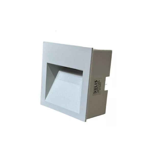 Balizador de Led Alumínio Branco Quente 2W Bivolt - Delis