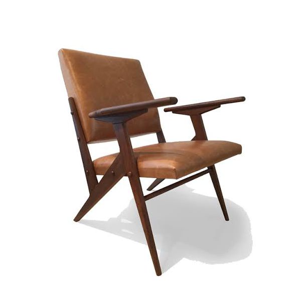 Poltrona Kid de Couro - Zanine Caldas