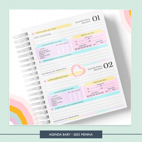 Agenda Escolar Baby - 2025