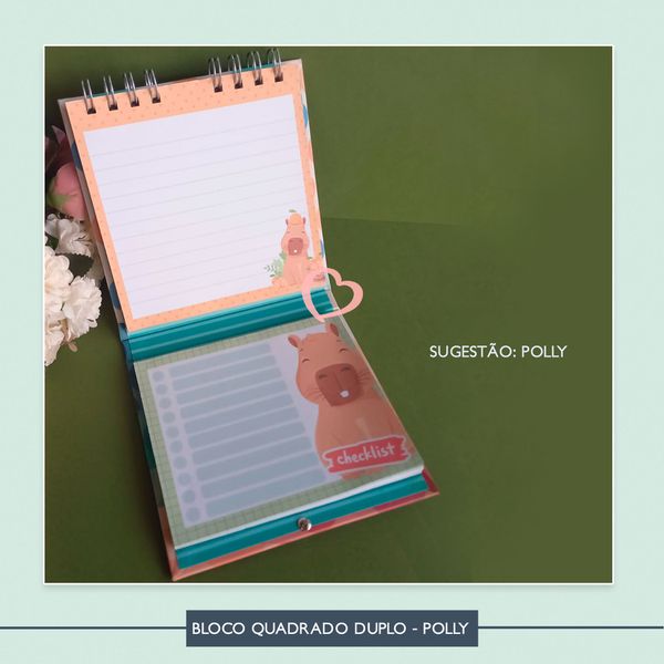 Bloco Quadrado Duplo - Polly