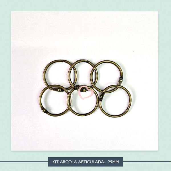 Kit Argola Articulada - 29mm - Ouro Velho